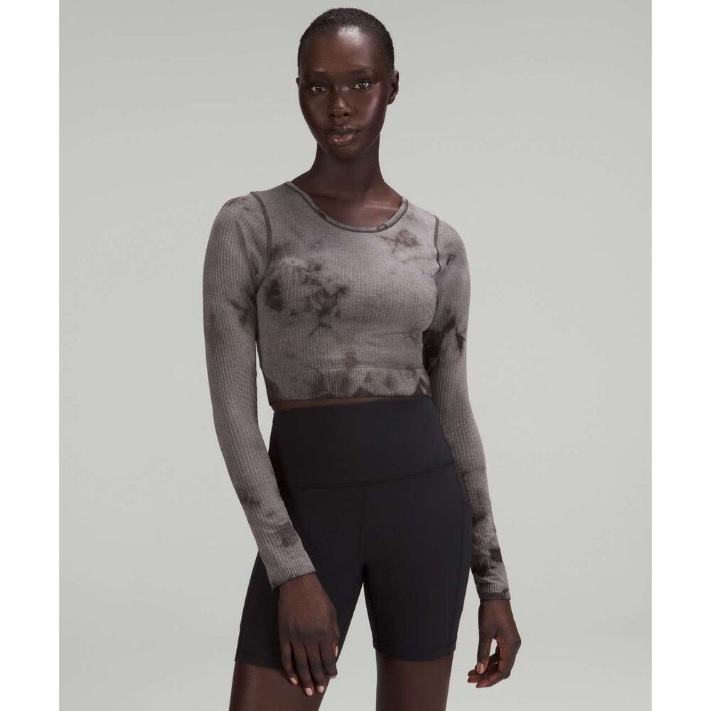 Lululemon Ebb to Street Long Sleeve Shirt Marble Dye Size 4